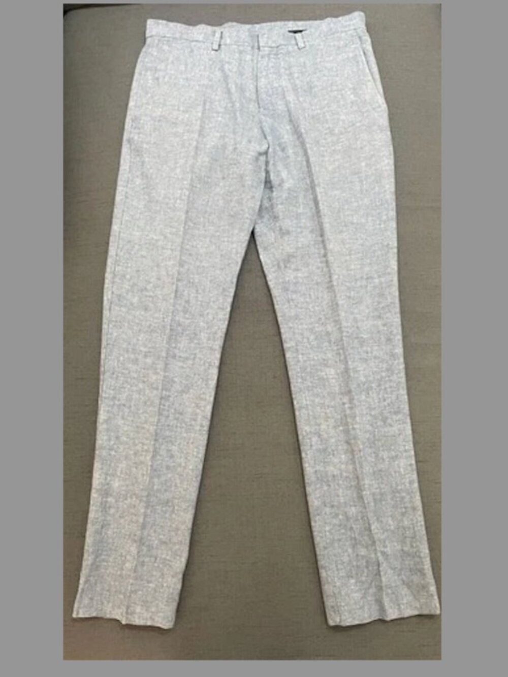 Perry Ellis Portfolio Men's Slim Fit Linen Blend Dress Pants SZ 30x32